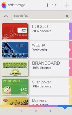 Card Storage android App screenshot 2